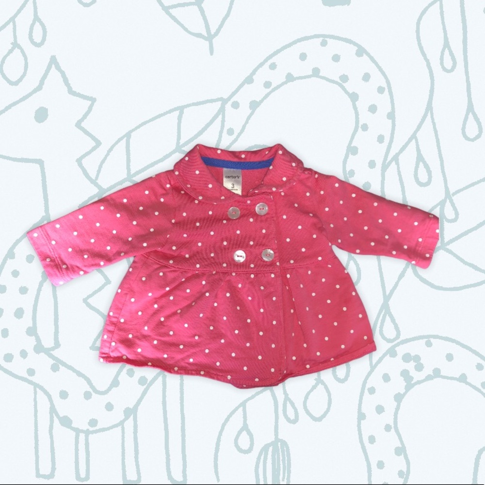 5/$25 Carter’s Pink Polka Dot Coat
